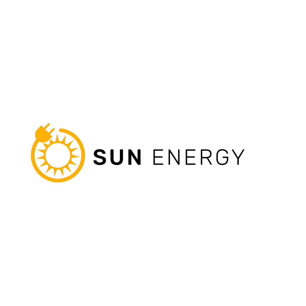 Logotipo Da Tomada Solar E Elétrica