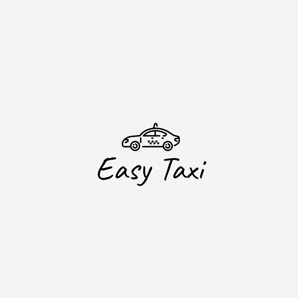 Logotipo Do Transporte De Táxi