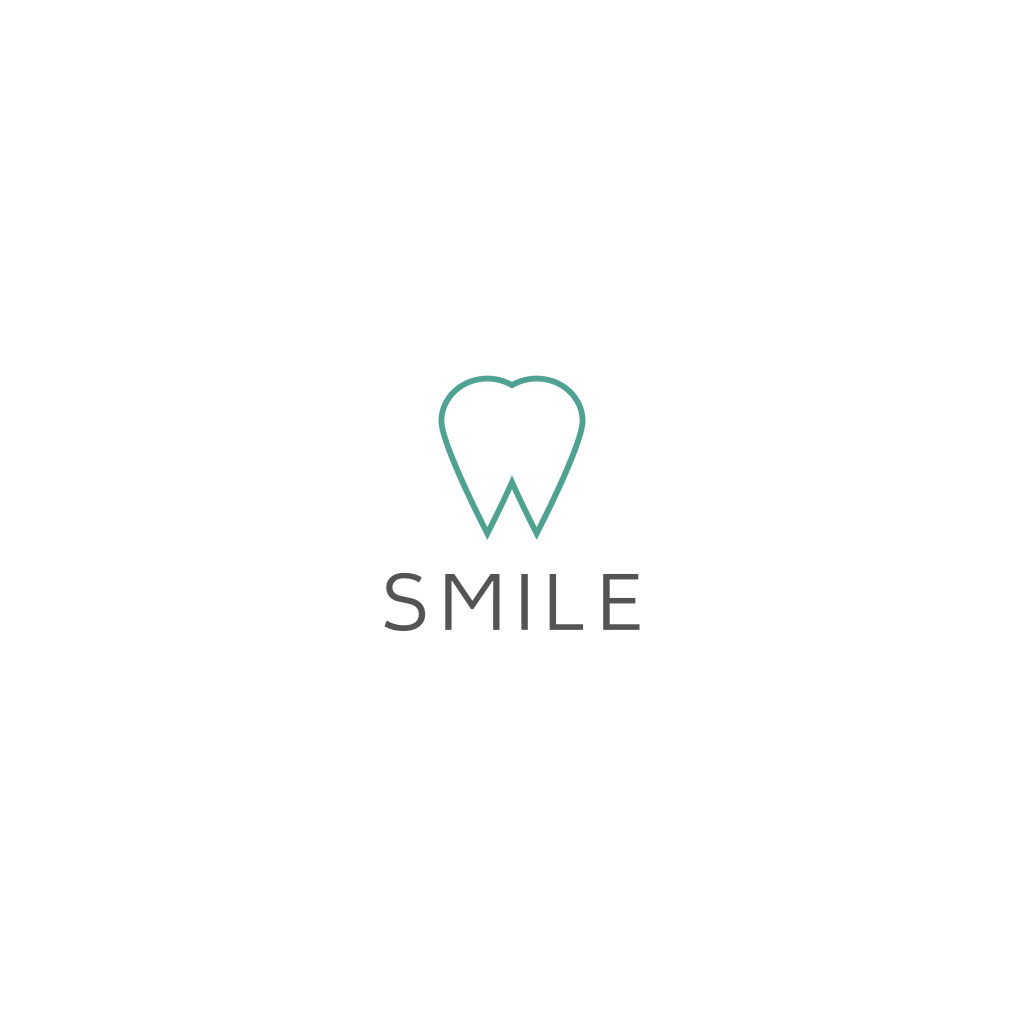 Зуб Линия Дизайн Логотипа