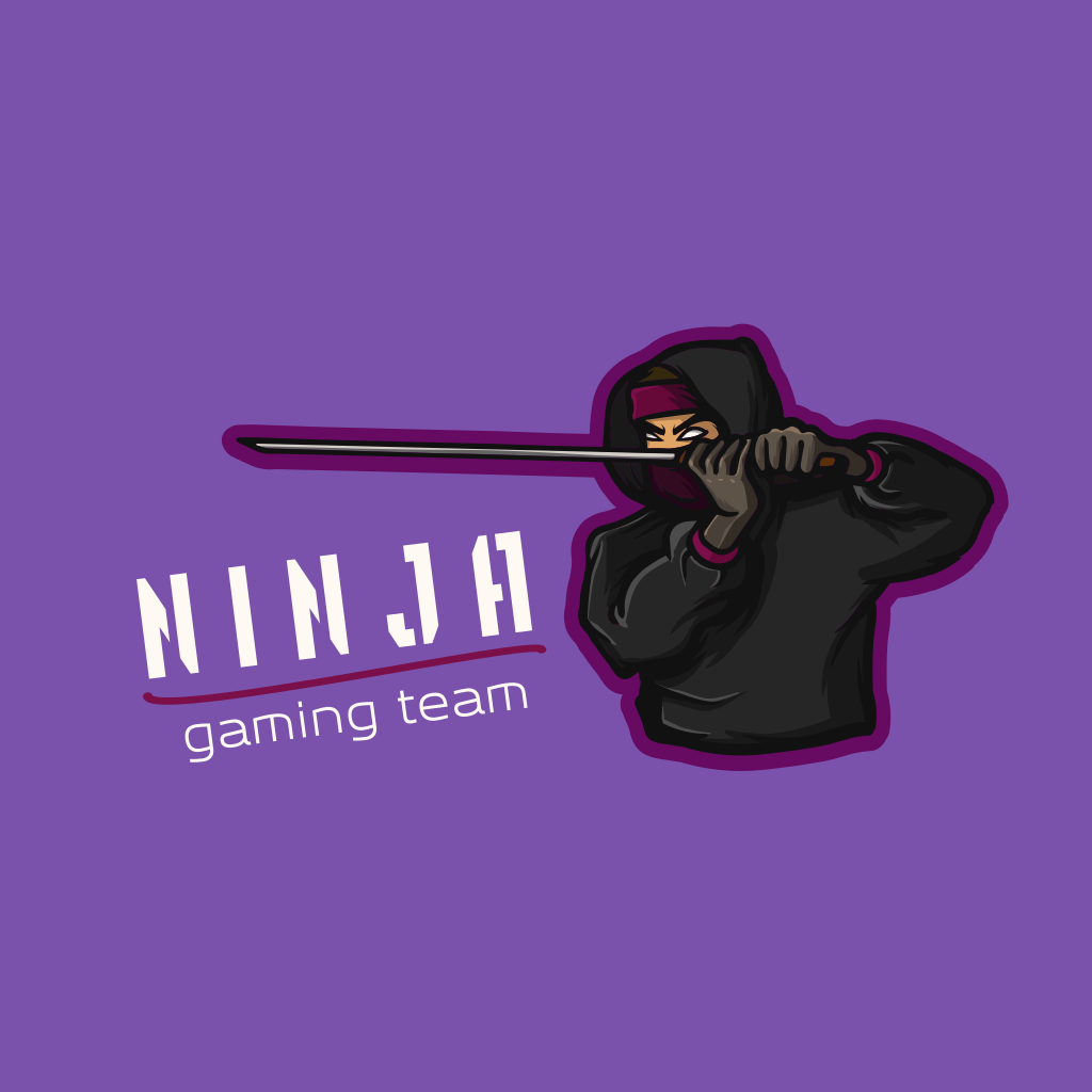 Logo Ninja Et Lame