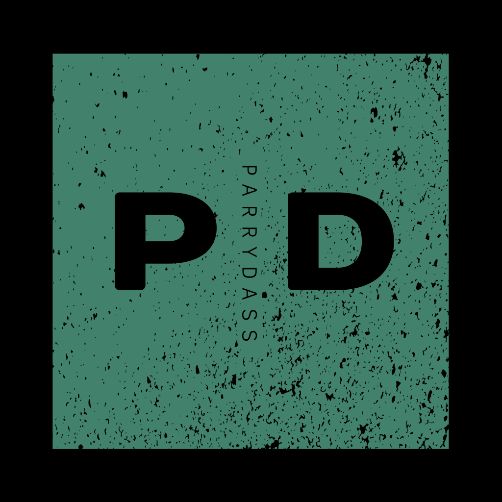 Letras P & D Logo Oscuro