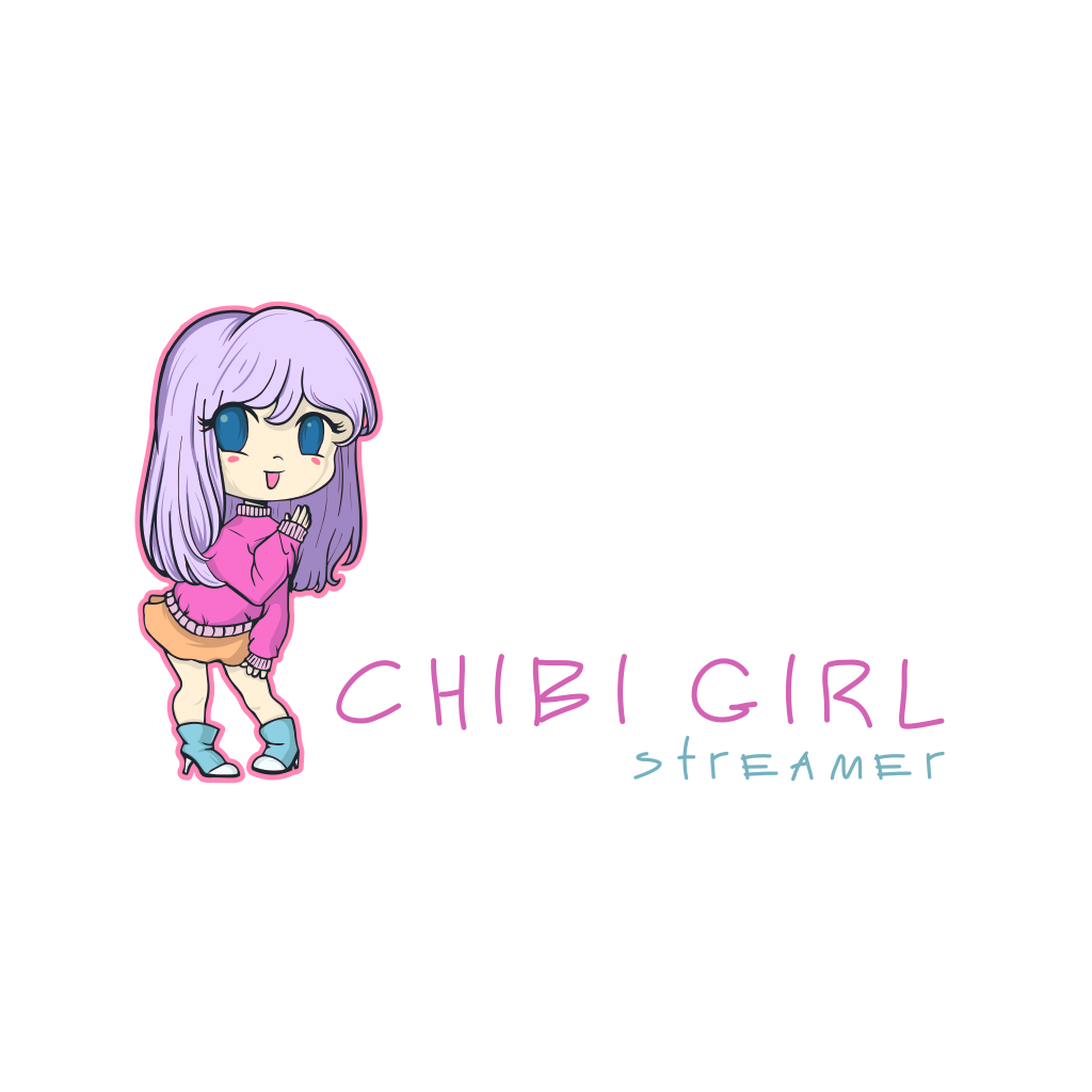 Logotipo Do Jogo Chibi Girl