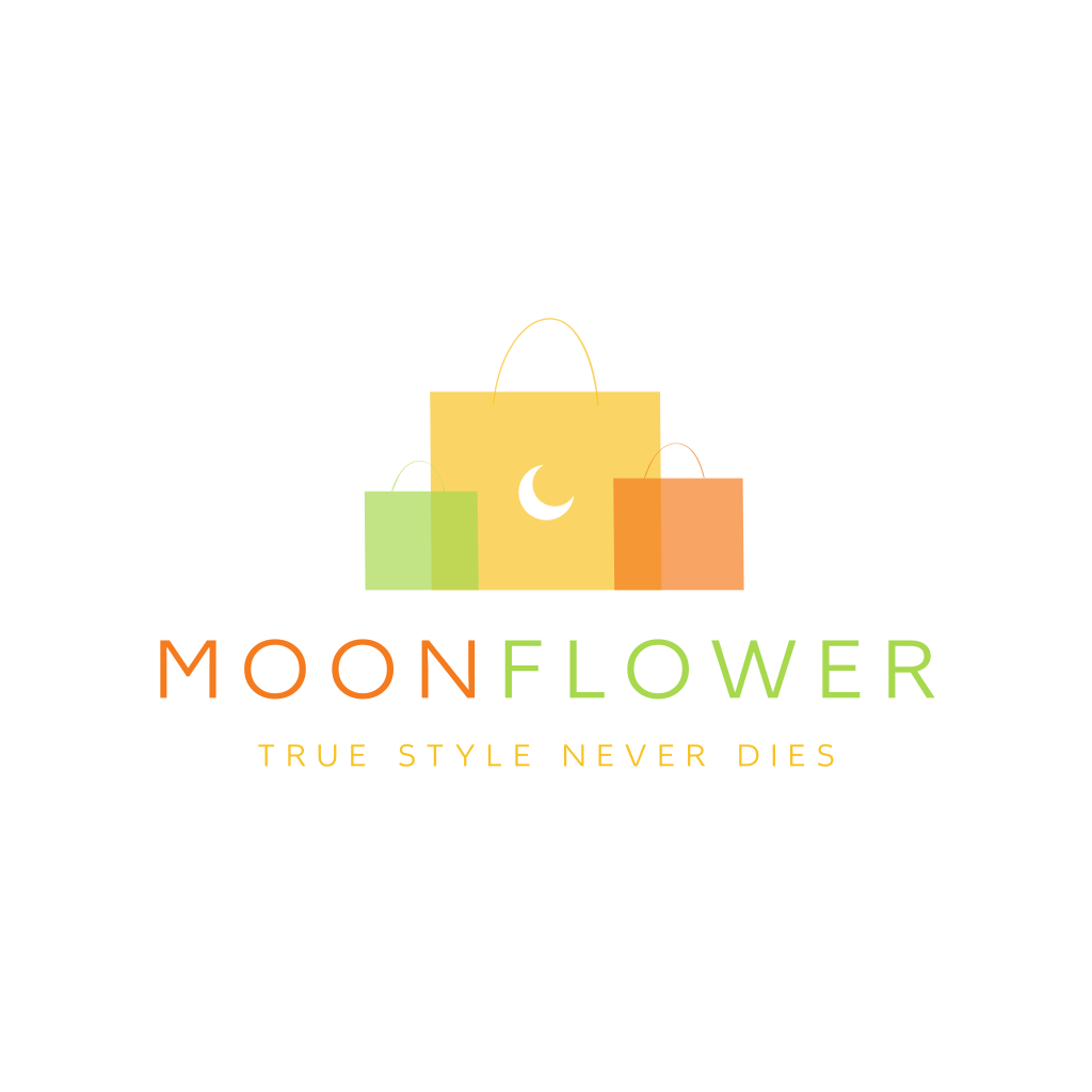 Sacolas De Compras E Logotipo Da Lua