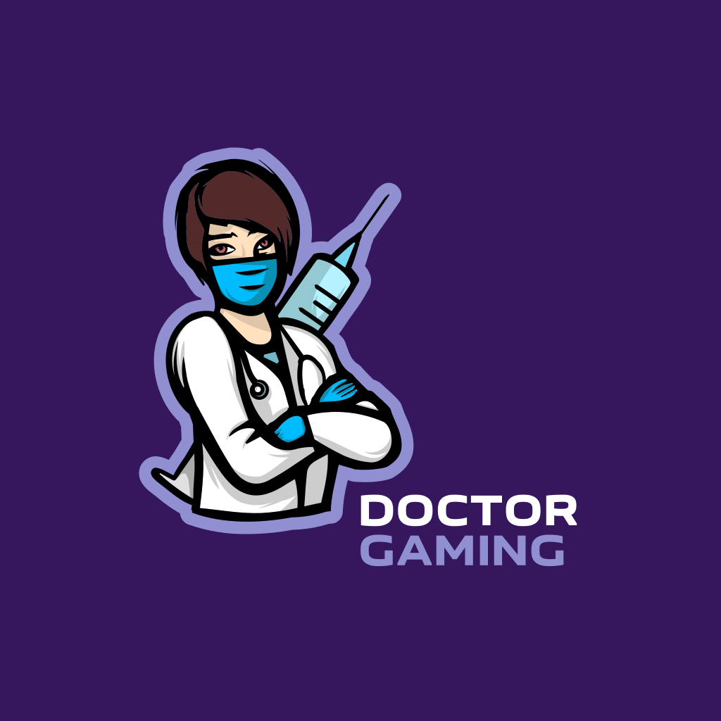 Доктор Игровой Логотип