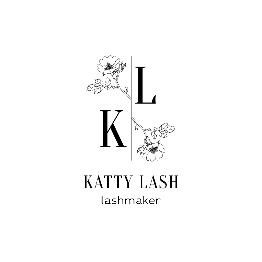 Letra K & L Logo De Flores