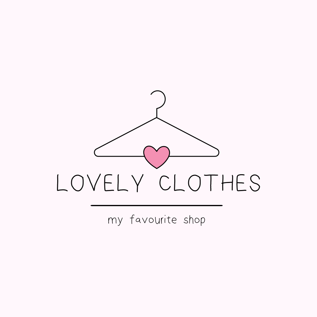 Clothes Hanger & Heart logo Clothes Hanger & Heart logo