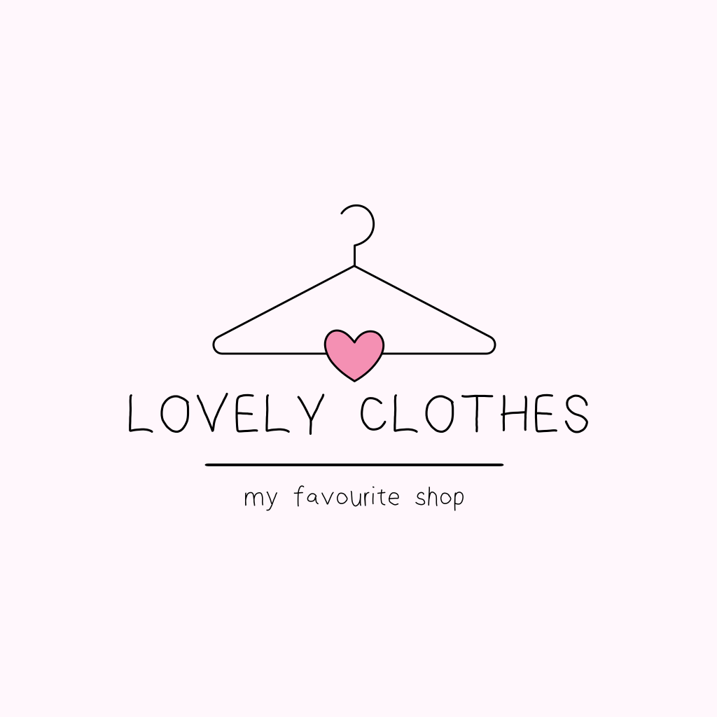 Вешалка Для Одежды И Логотип В Виде Сердца