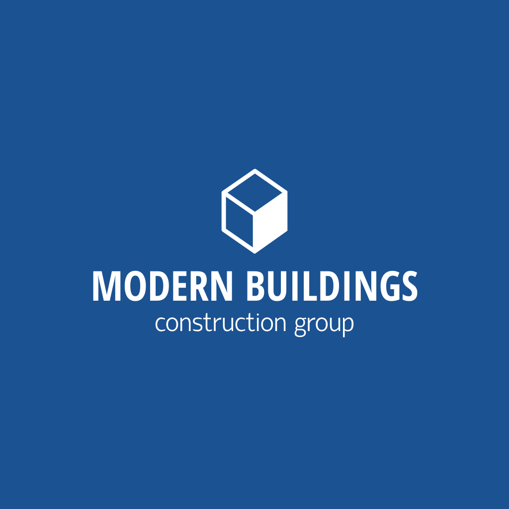 Logo De Edificio De Cubo 3d