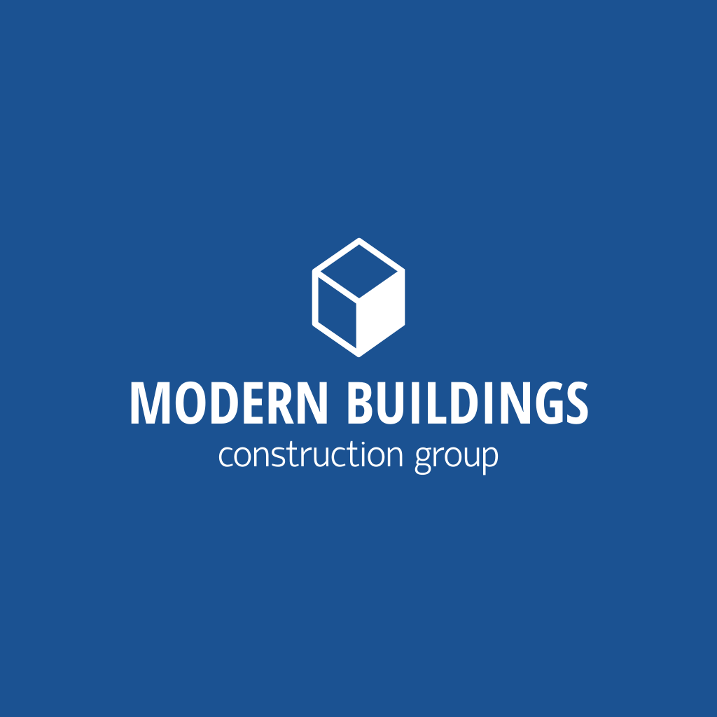 Logotipo De Construção De Cubo 3d