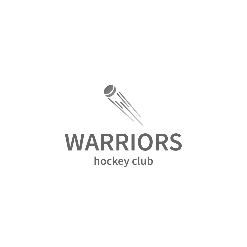 Flying Puck Hockey Logo