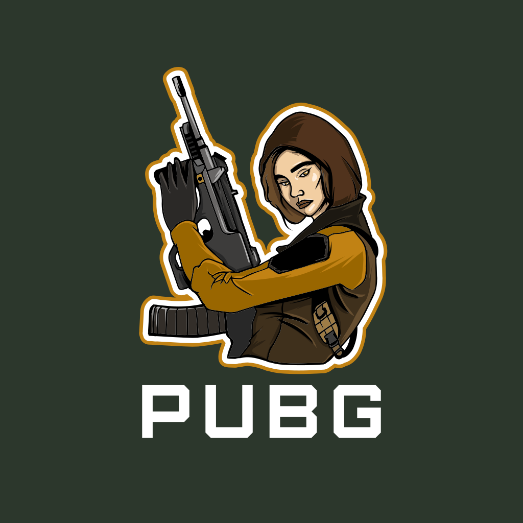 Pubg Female Gaming Logo - Turbologo Logo Maker