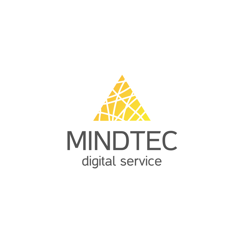 Logotipo Digital Triângulo Amarelo