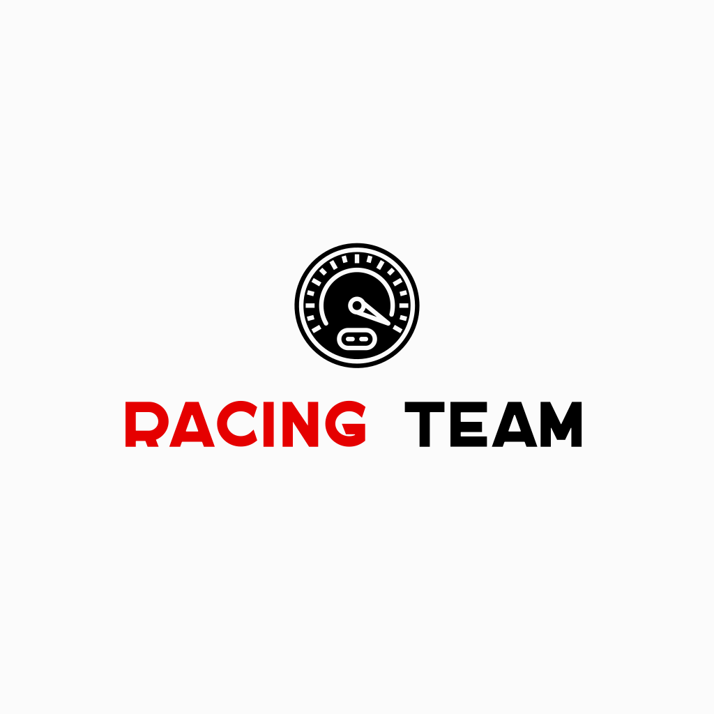 Hız Göstergesi Araba Yarışı Logosu