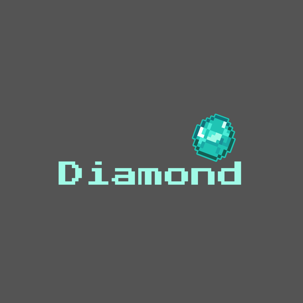 Logo De Minecraft De Diamante