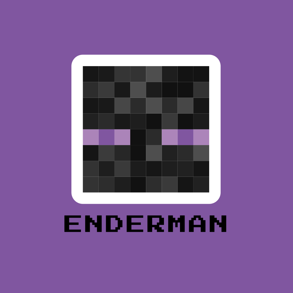 Enderman Minecraft Logosu