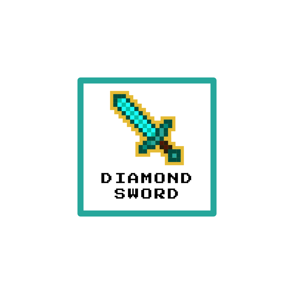 Logo Minecraft Épée De Diamant - Créateur de logo Turbologo