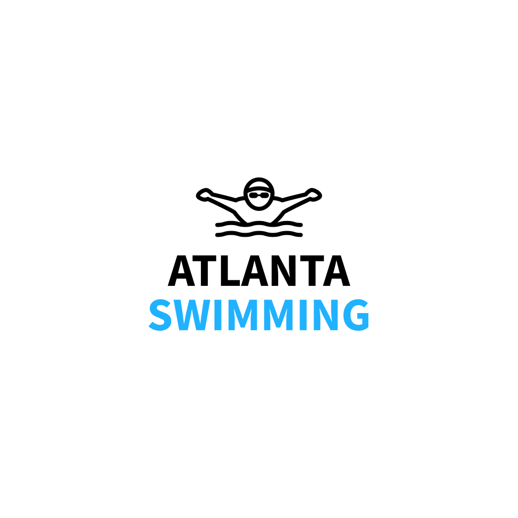 Logo De Atleta Nadador