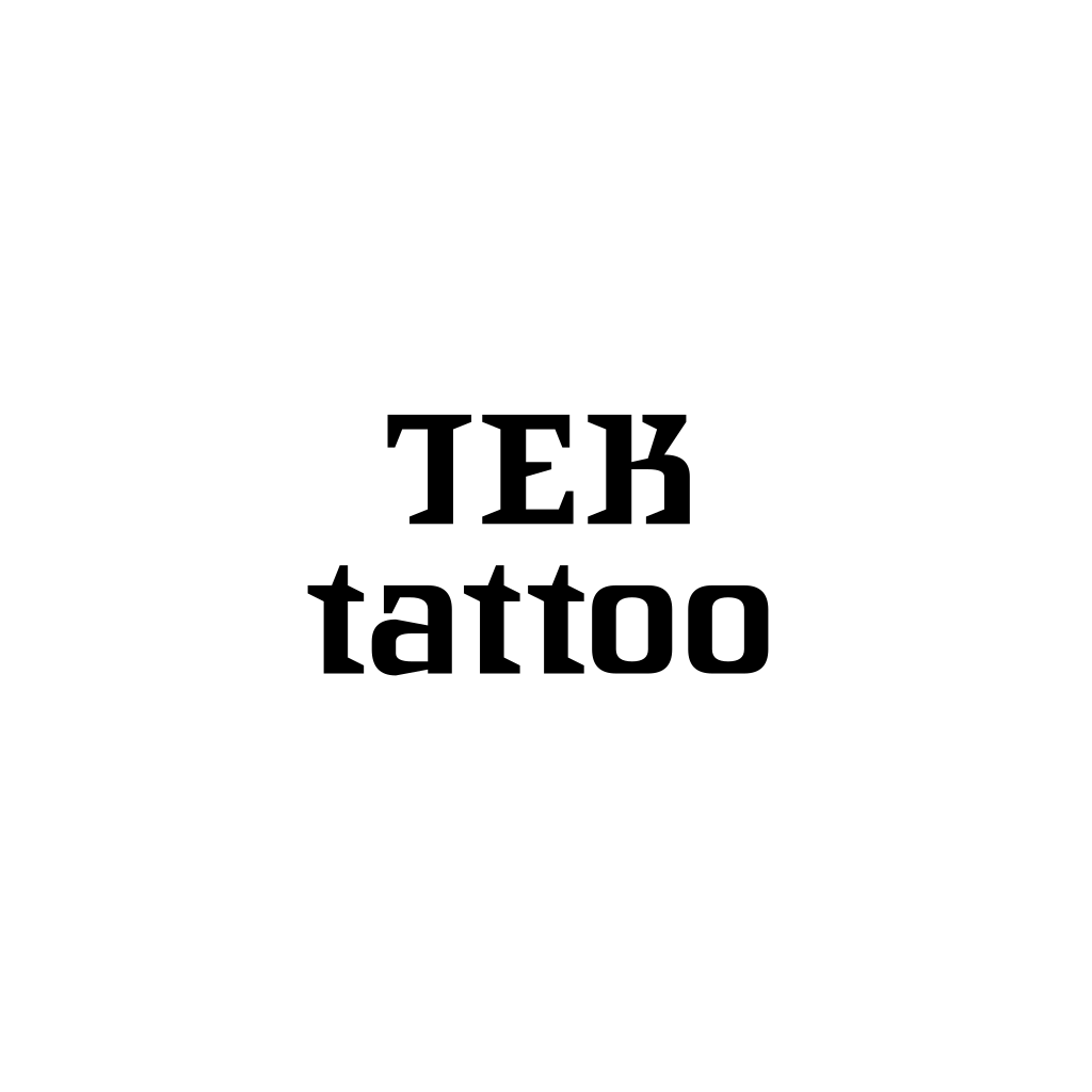 Logotipo De Diseño De Texto De Tatuaje