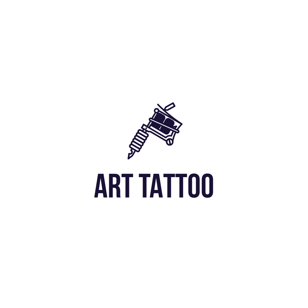 Blue Tattoo Machine Logo - Turbologo Logo Maker