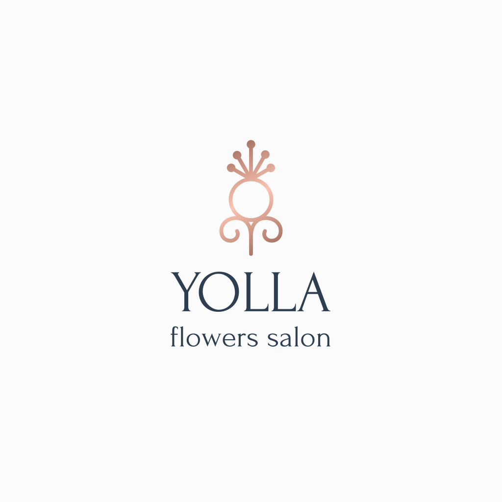 Çiçekçi Dükkanı Dekoratif Logosu
