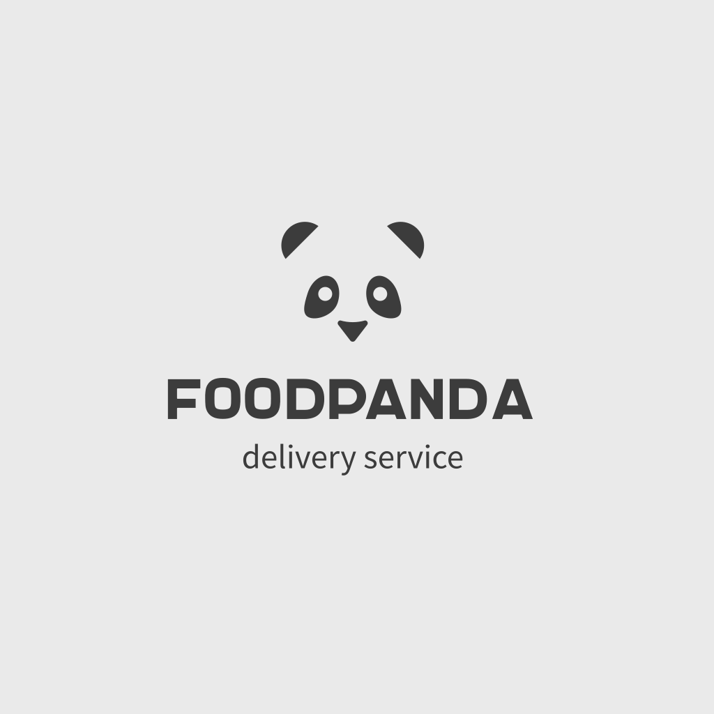 Logotipo De Entrega De Panda