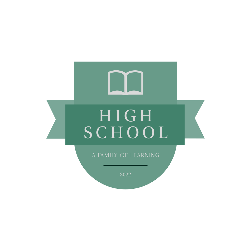Logo De L'école De Livre Turquoise