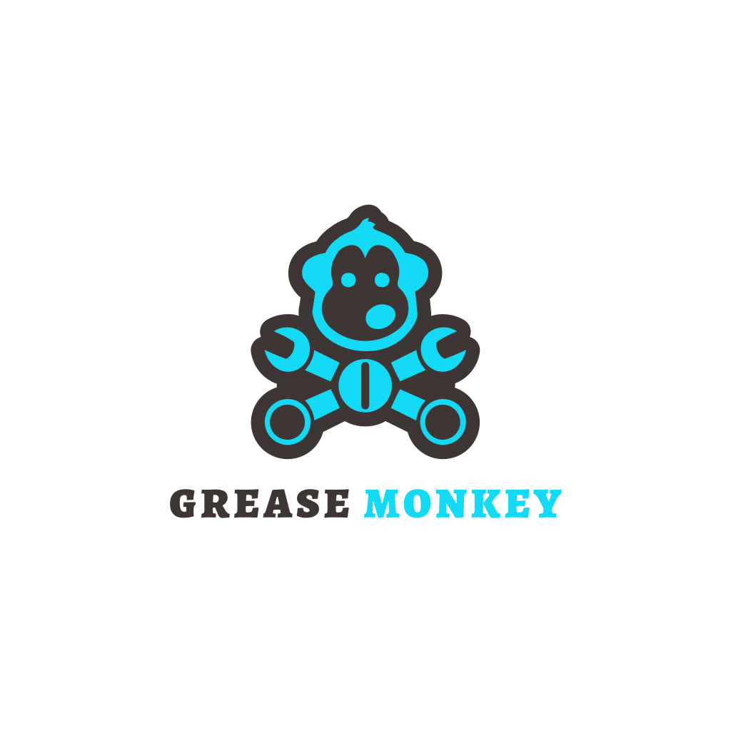 Logotipo De Mono De Grasa