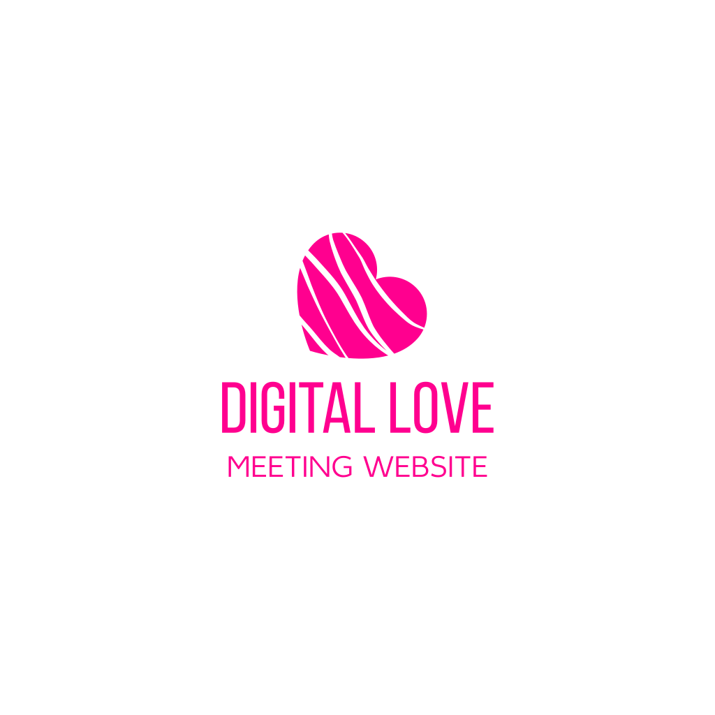 Розовое Сердце Приложение Логотип
