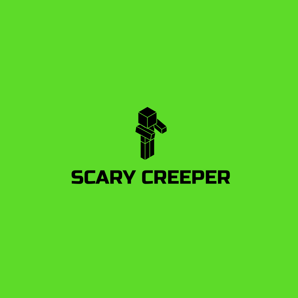 Gruseliges Creeper-logo