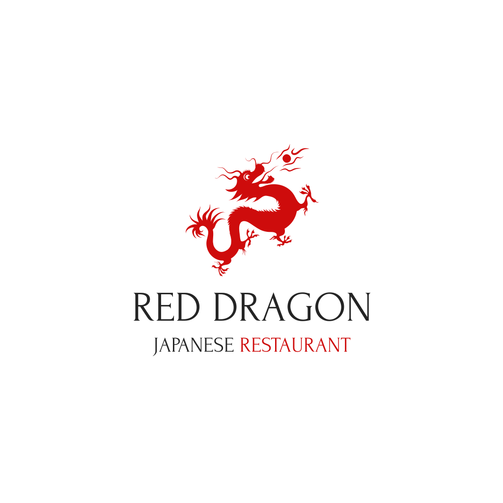 Японский Красный Дракон Логотип