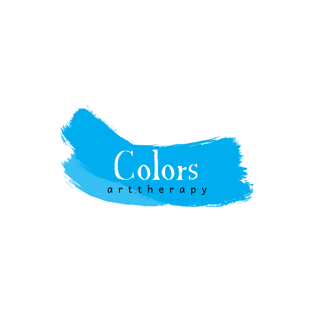 Logotipo De Pintura De Línea Azul