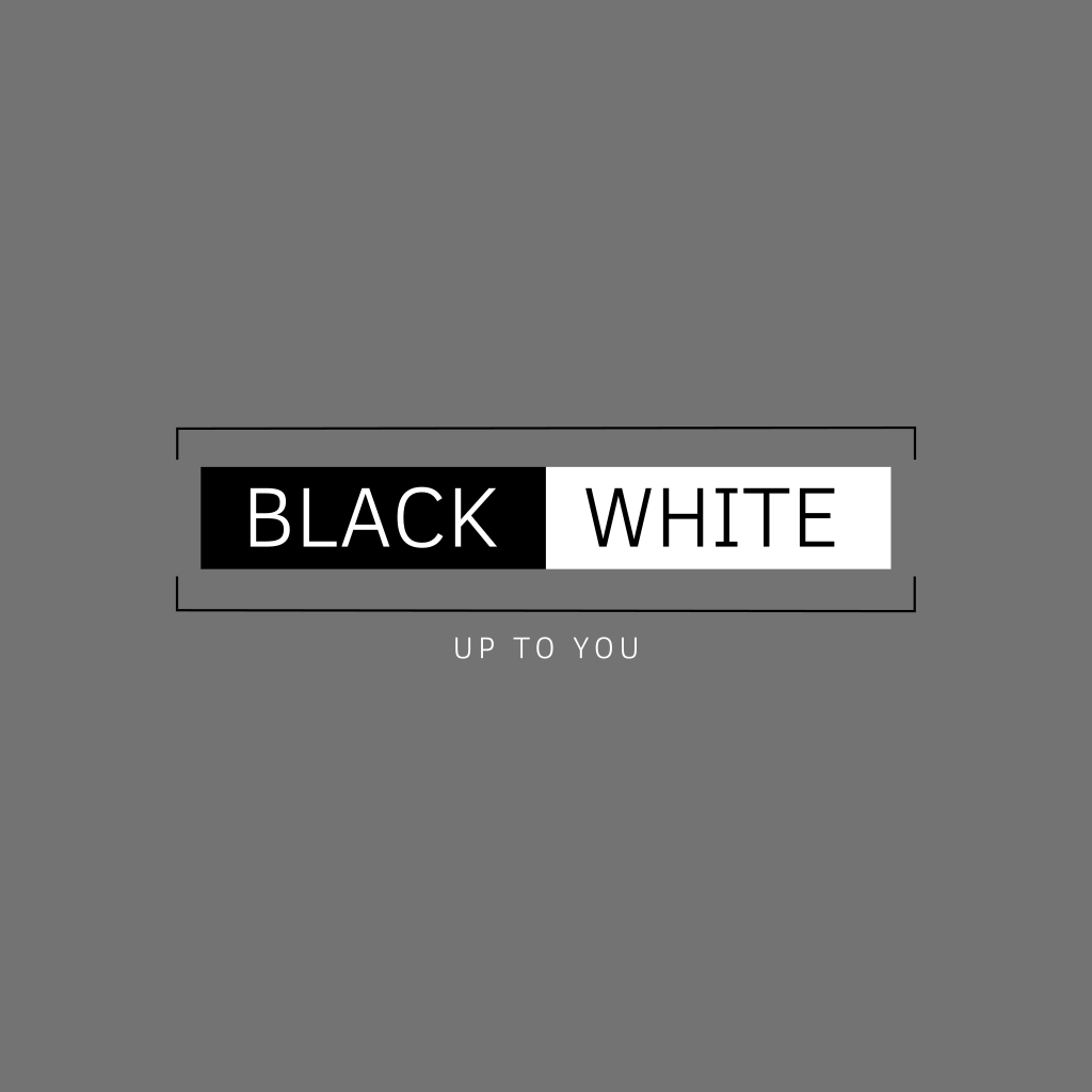 Siyah Ve Beyaz Dikdörtgen Logo