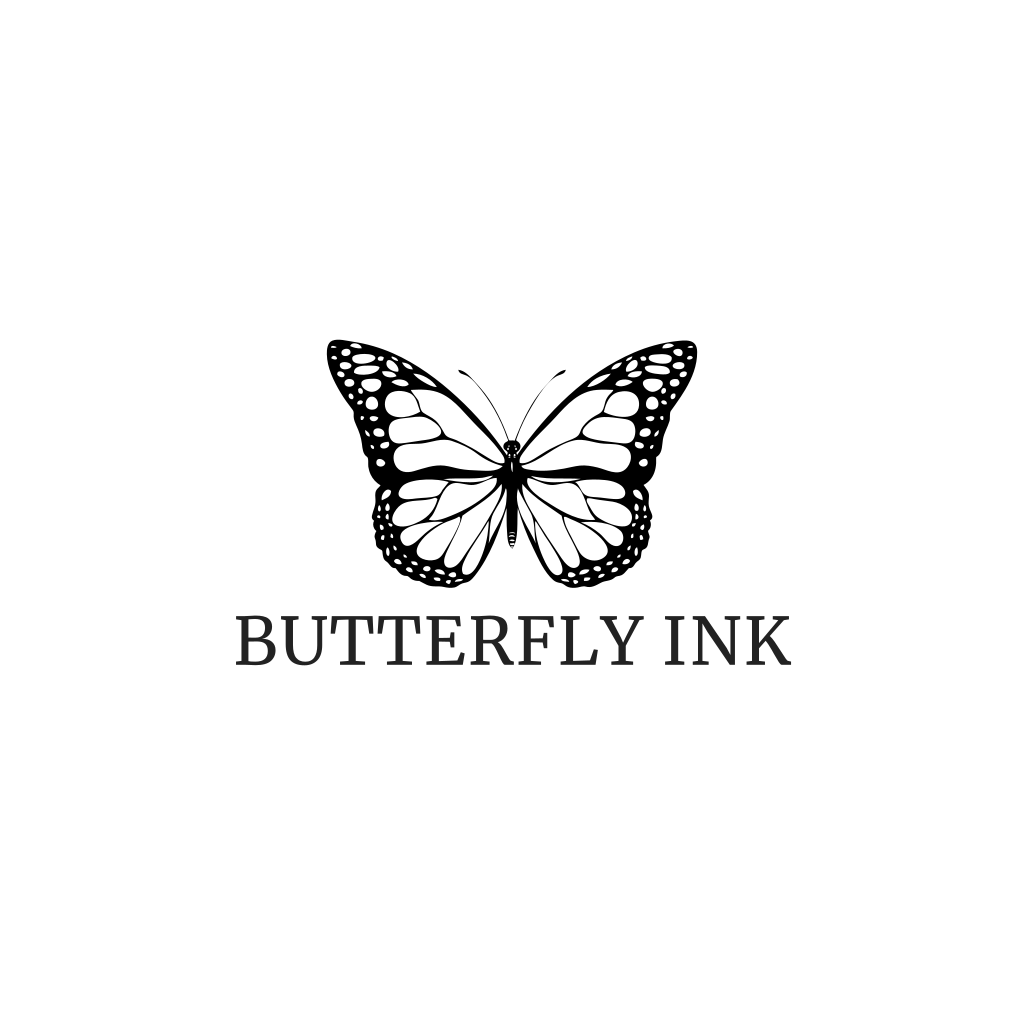 Black Butterfly Tattoo Logo - Turbologo Logo Maker