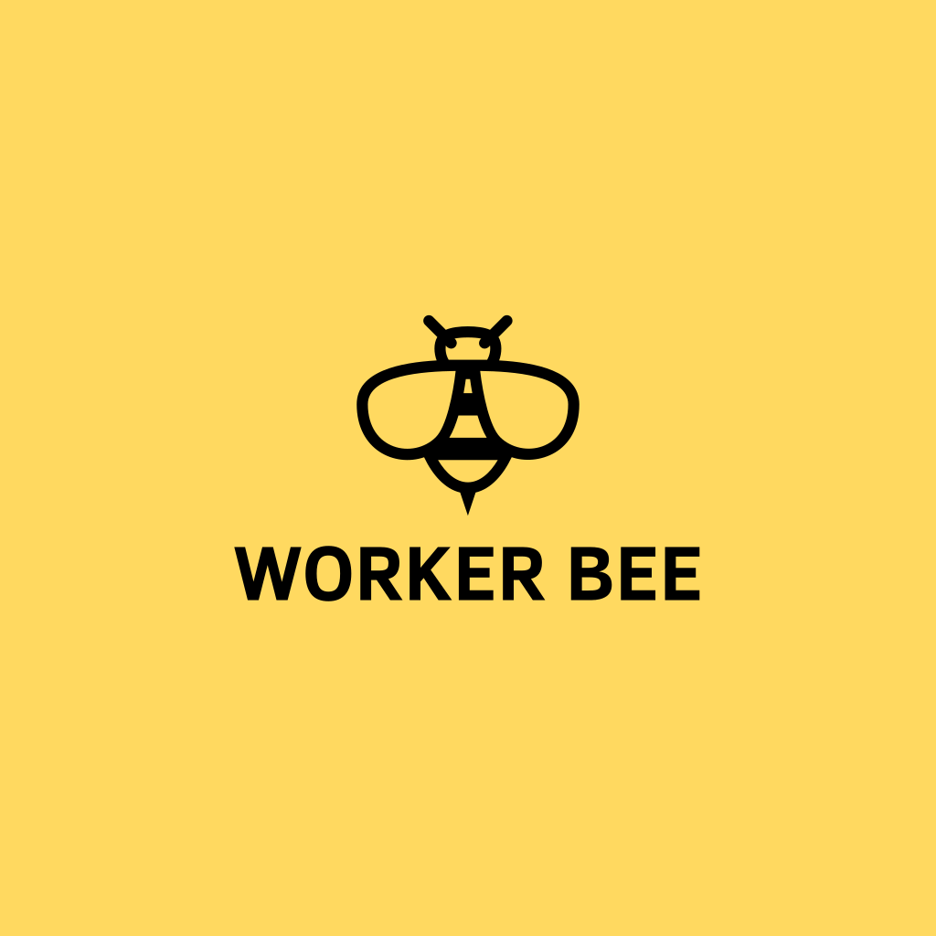 Logo D'illustration D'abeille