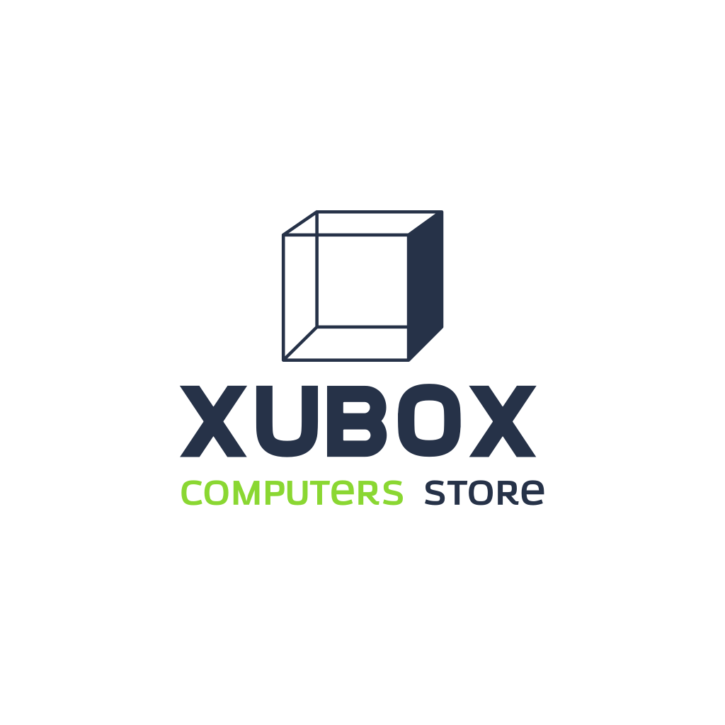 Logotipo De La Tienda De Computadoras De Cubo