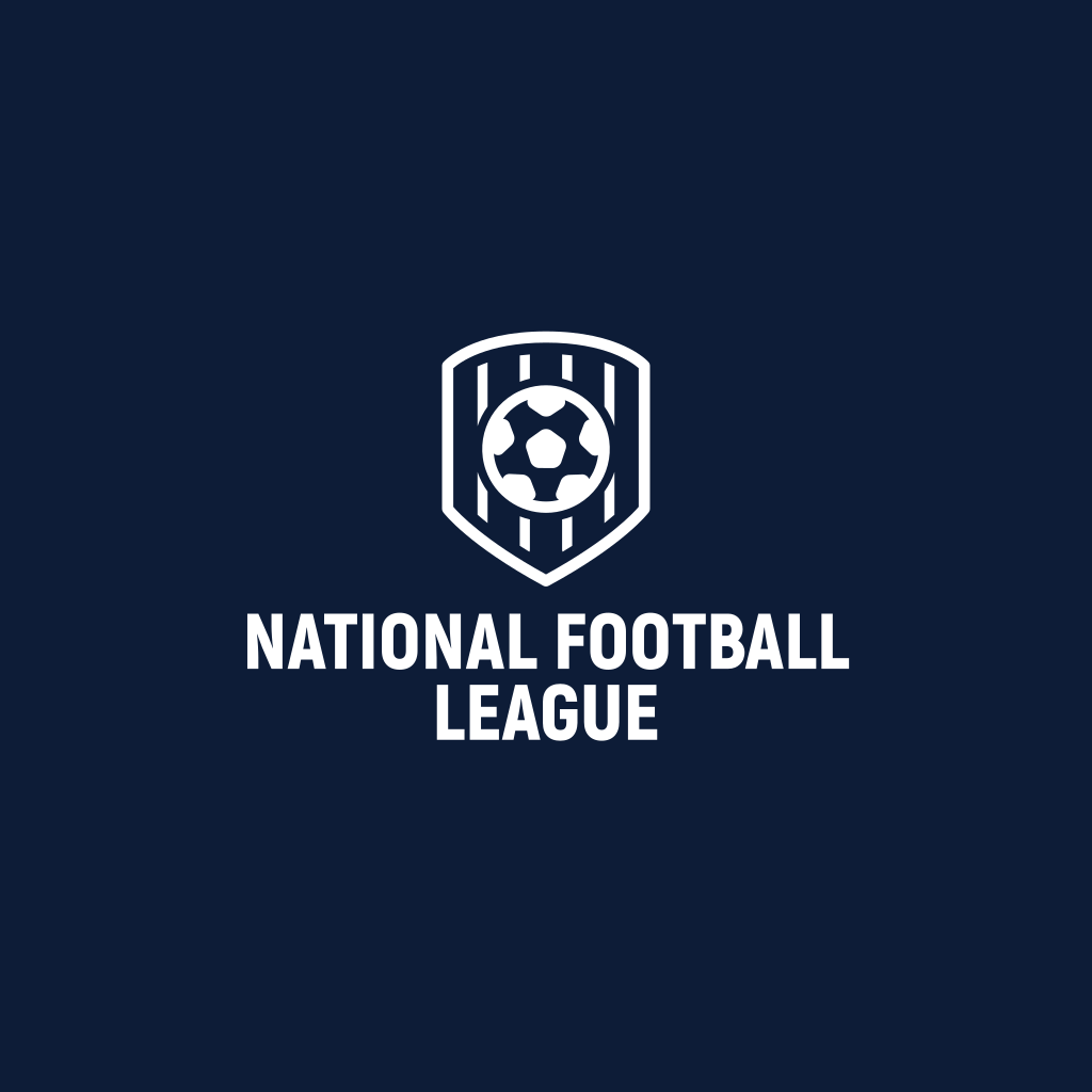 Logotipo Escudo E Bola De Futebol