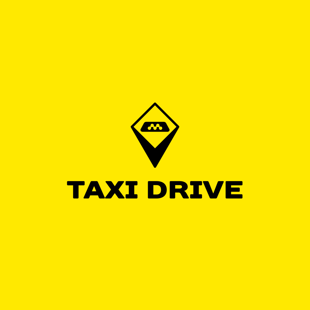Logo De Icono De Rombo Y Taxi