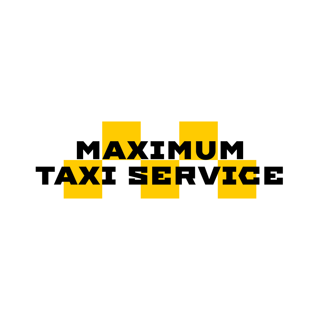 Logotipo De Taxi De Cuadrados Amarillos