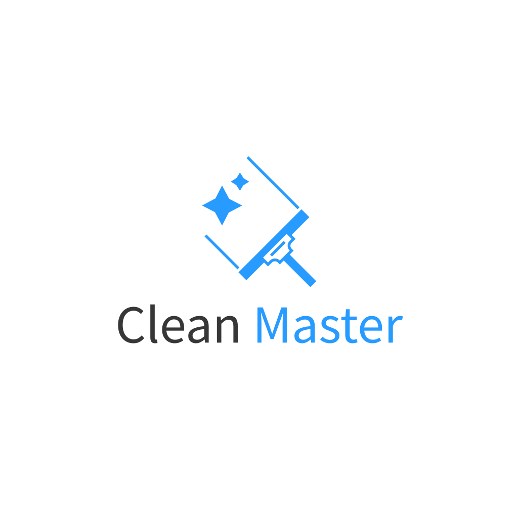 Logotipo De Limpeza De Esfregão