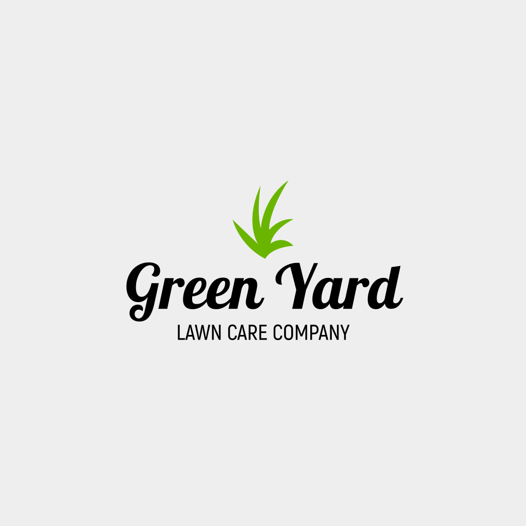 Yeşil Bitki Çim Logosu