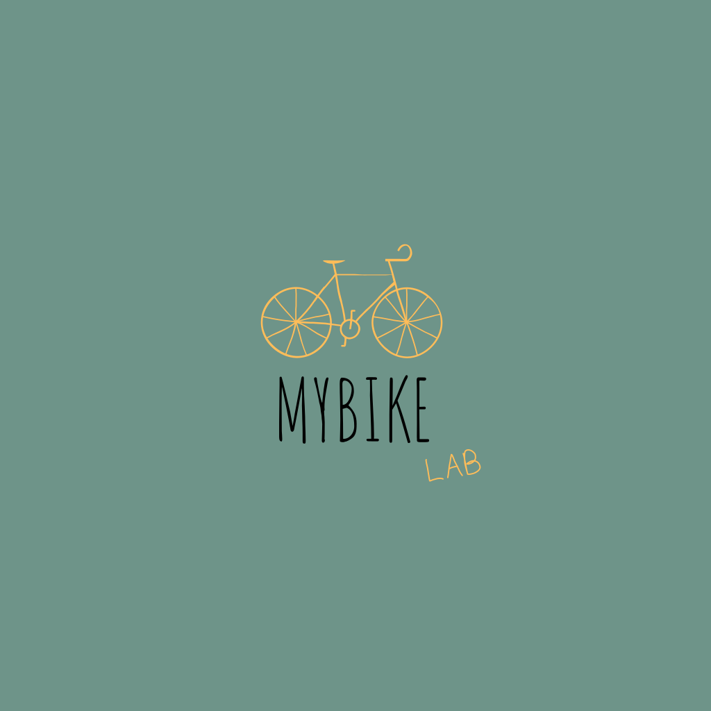 Logo Di Disegno A Tratteggio Di Biciclette