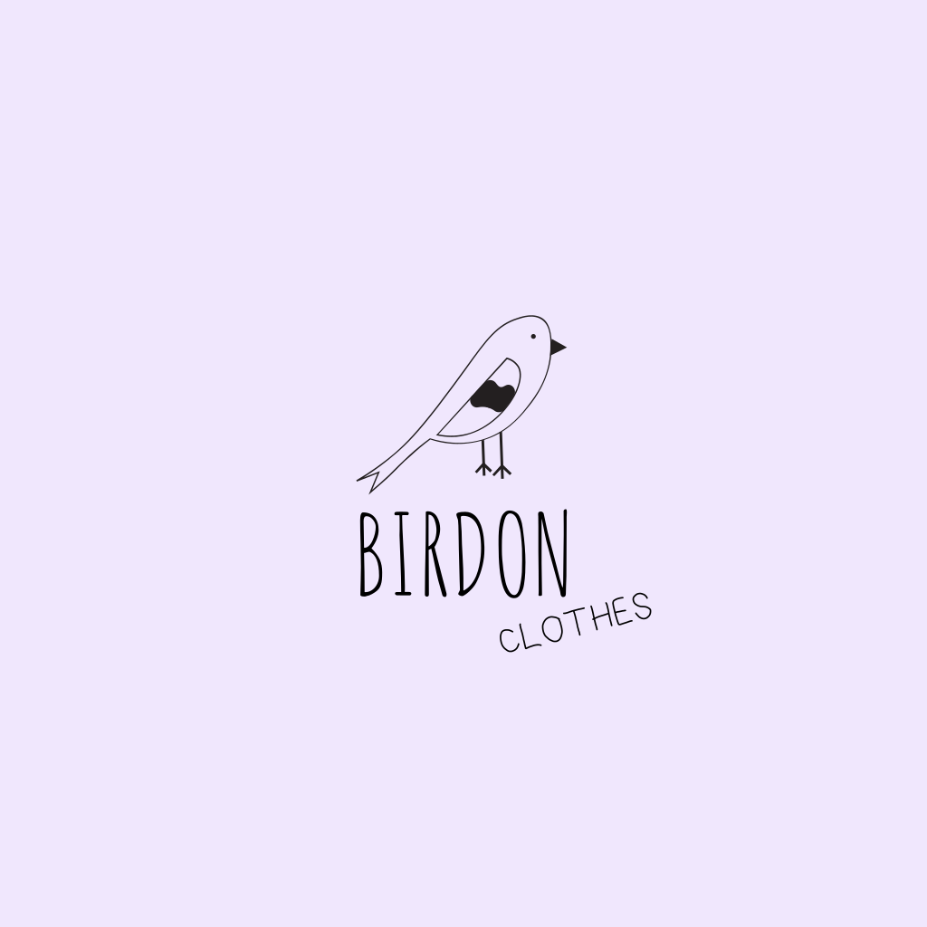 Dibujo Lindo Pájaro Logo