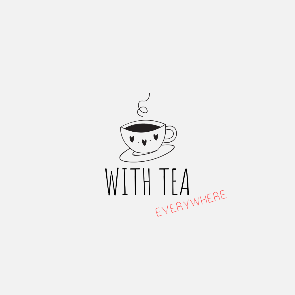 Niedliche Tasse Tee Logo