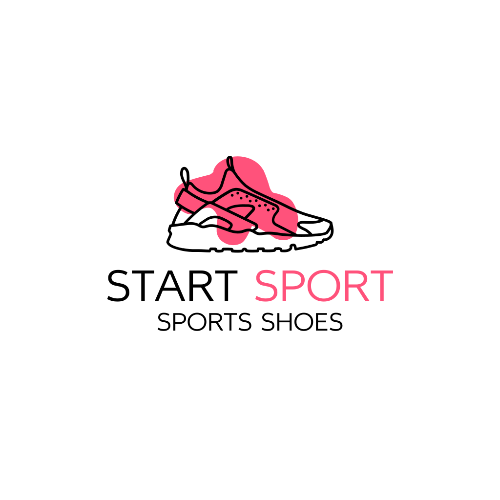 Spor Ayakkabı Ve Boya Lekesi Logosu