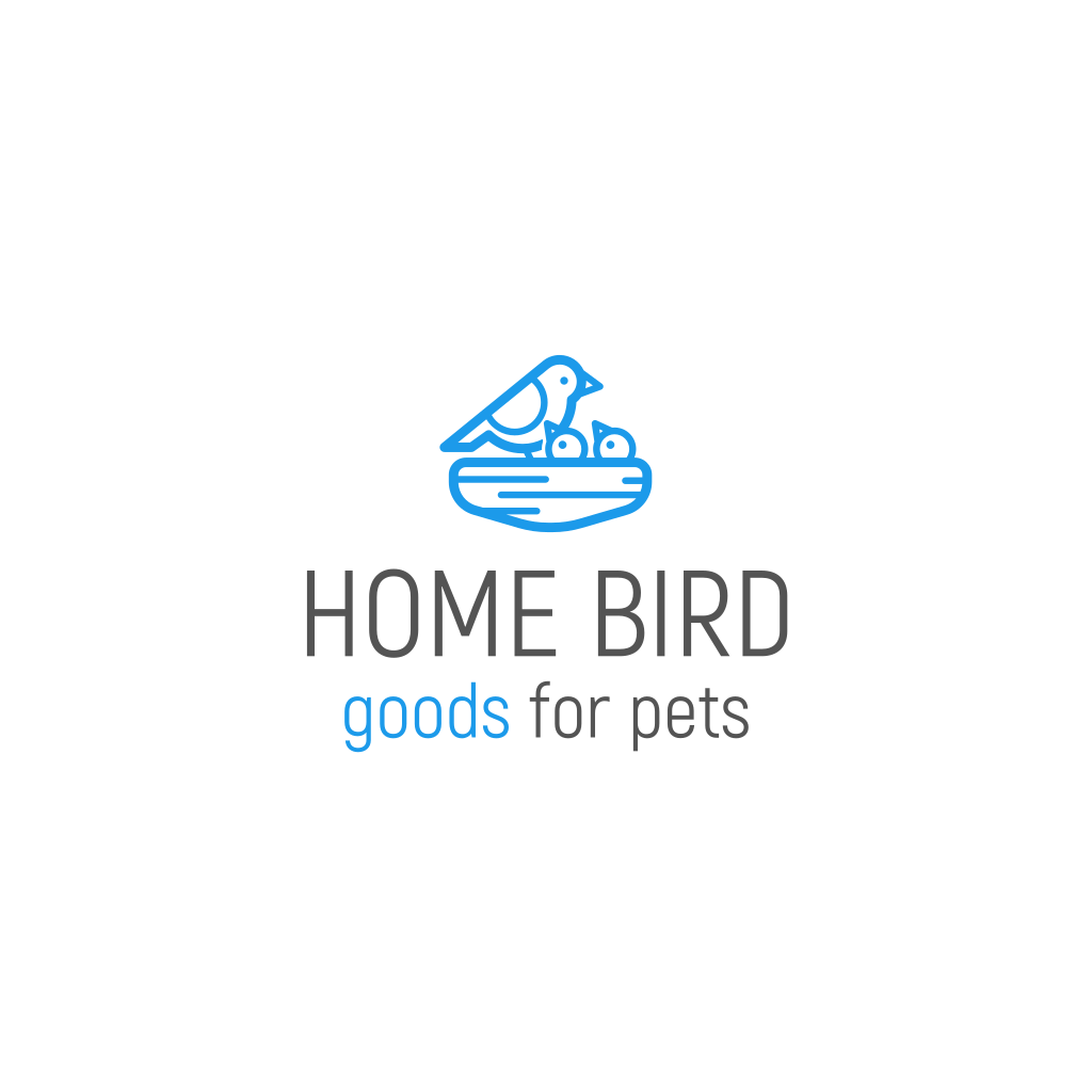 Синее Птичье Гнездо Логотип