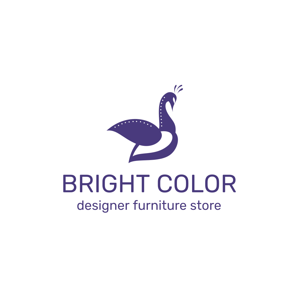 Фиолетовый Павлин Логотип