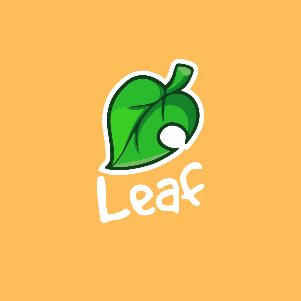 Зеленый Лист Игровой Логотип