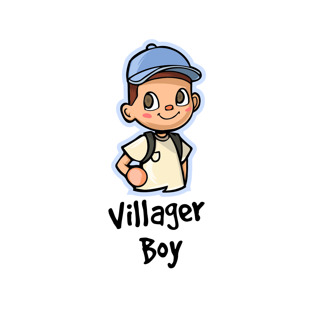 Мальчик Игровой Логотип
