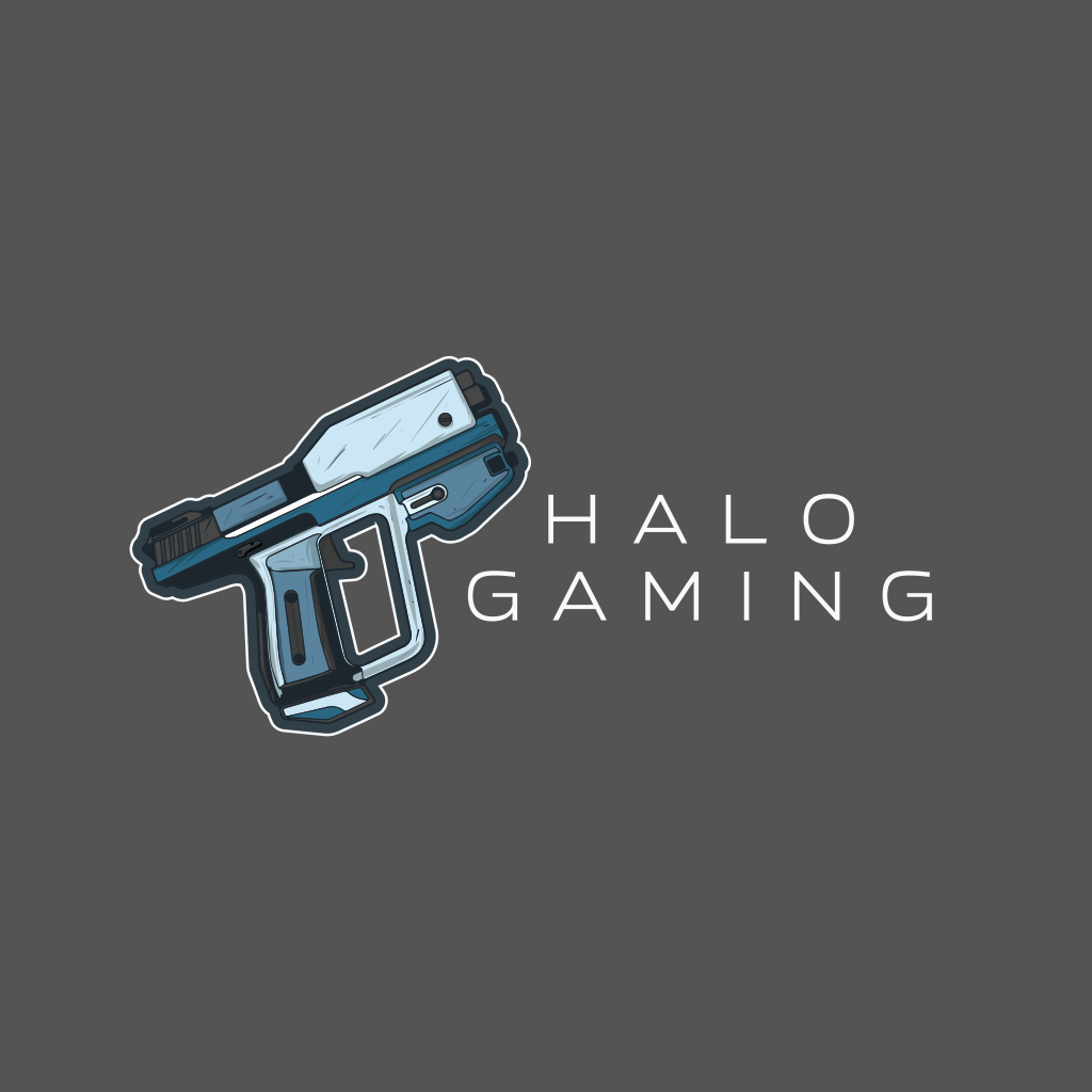 Пистолет Halo Игровой Логотип