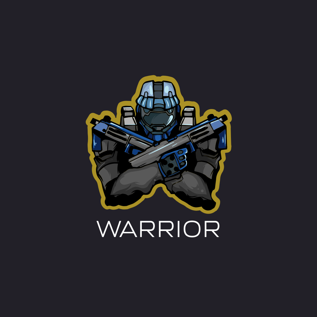 Воин Ореол Игровой Логотип
